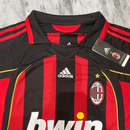 Camisa Milan Retrô (KAKÁ/22) - 2006/07 Vermelha e Preta  Adds