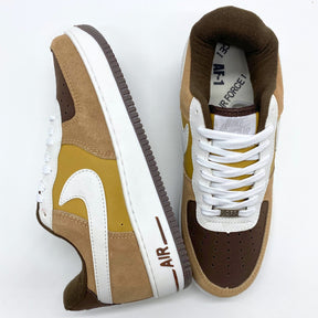 Tênis Nike Air Force 1 - Marrom e Branco