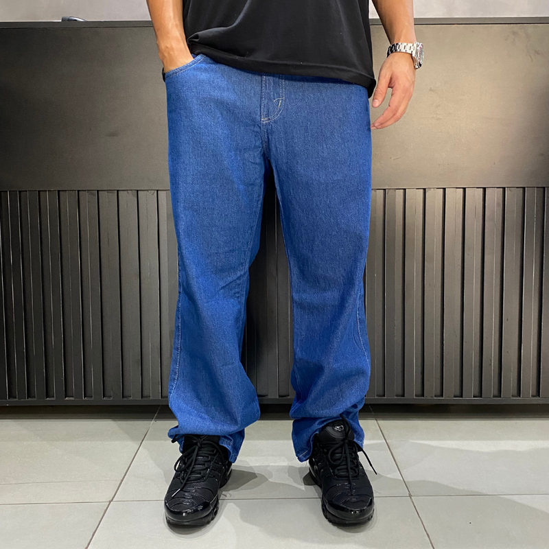 Calça Jeans Balão Azul ESCURO
