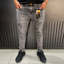 Calça jeans jogador cinza Escuro