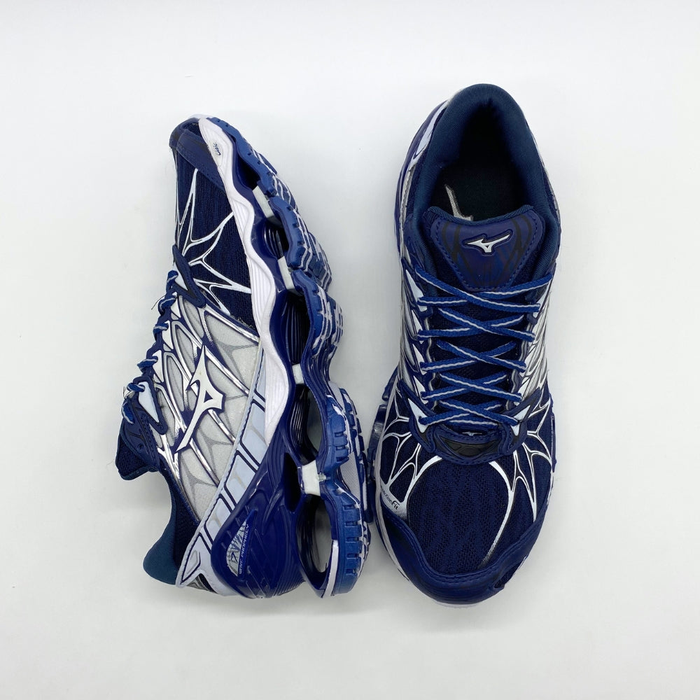 Tênis Mizuno Wave Prophecy 7 - Azul Marinho e Branco