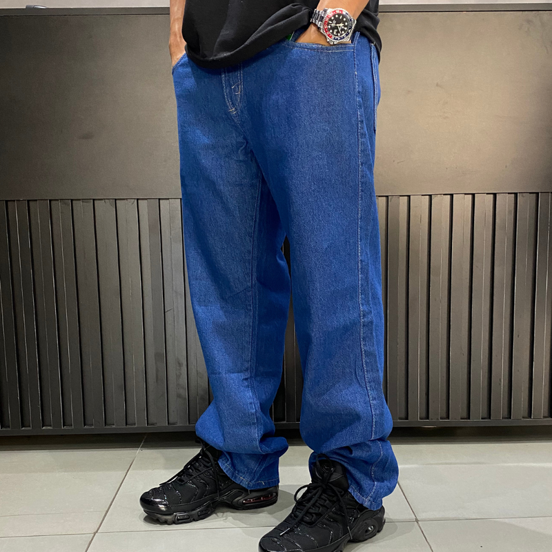 Calça Jeans Balão Azul ESCURO