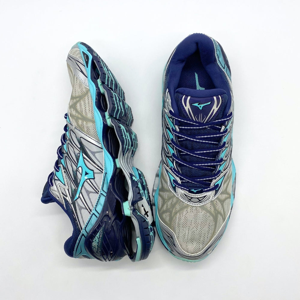 Tênis Mizuno Wave Prophecy 7 - Cinza e Verde Água