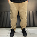 Calça Cargo Boca Larga BEGE