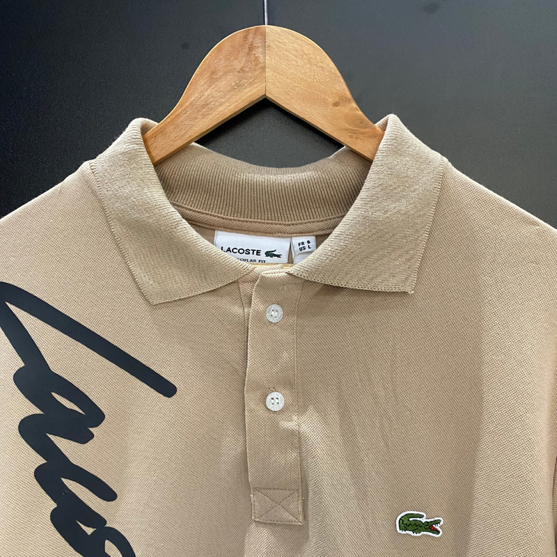 Camisa Polo LCST Letreiro BEGE