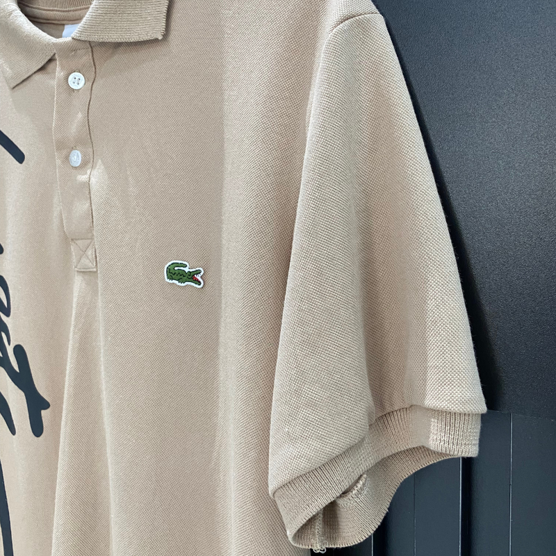 Camisa Polo LCST Letreiro BEGE
