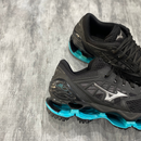 Tênis Mzno Wave Prophecy 9 Preto e Verde Água