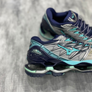 Tênis Mzuno Wave Prophecy 7 Cinza e Verde Água