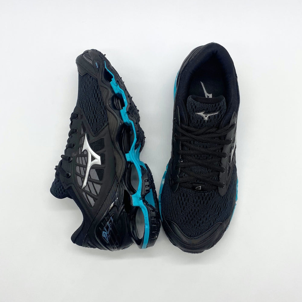 Tênis Mizuno Wave Prophecy 9 - Preto e Azul