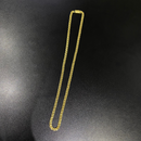 Corrente Grumet Trançada Banhada a ouro 18k