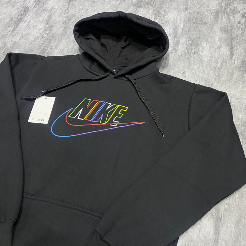 Moletom nk Color Canguru PRETO