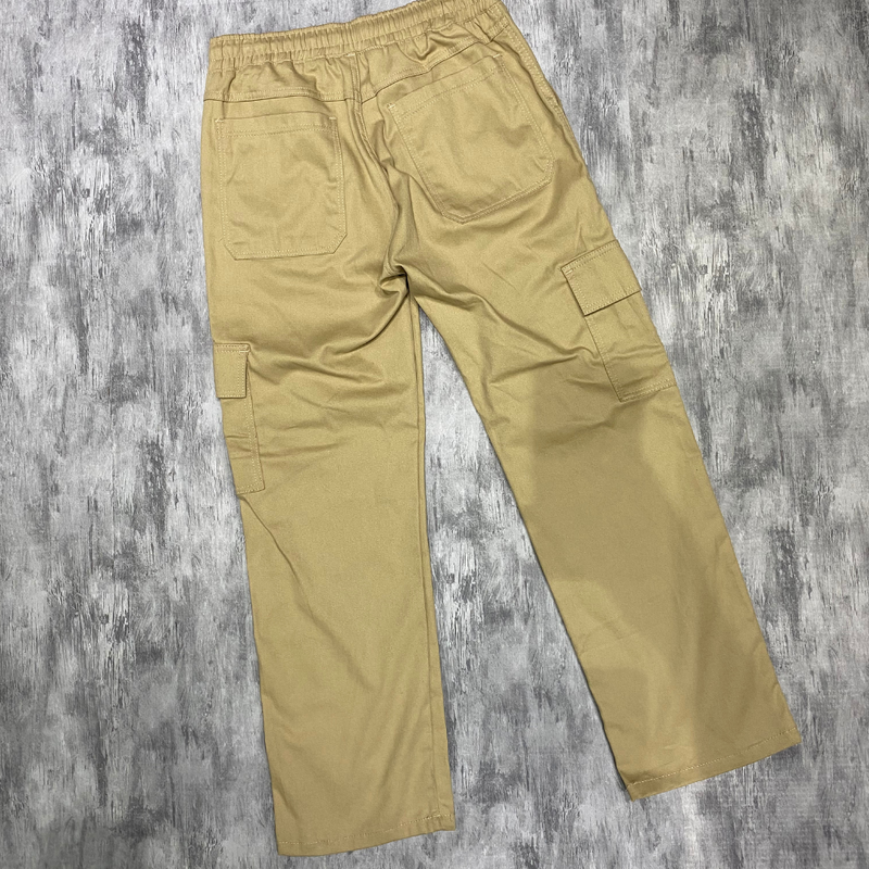 Calça Cargo Boca Larga BEGE