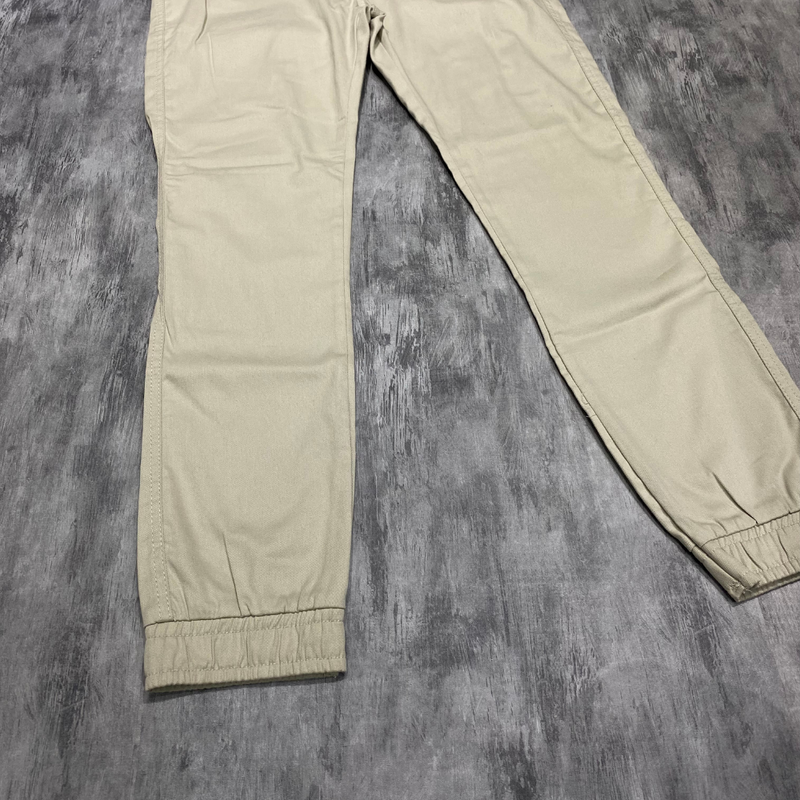 Calça Jogger Com Punho BEGE
