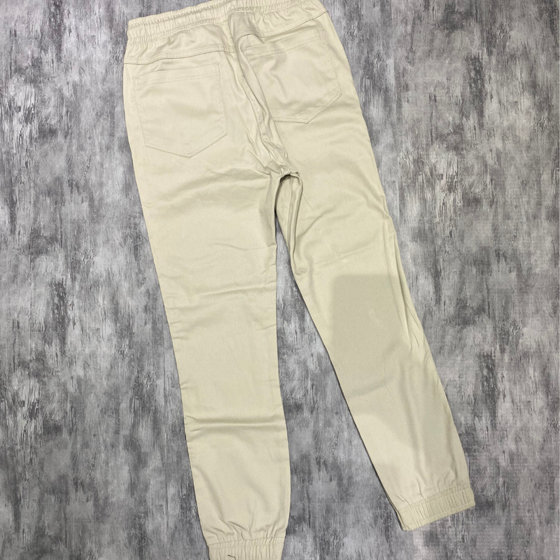 Calça Jogger Com Punho BEGE