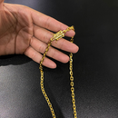 Corrente Cadeado Banhada a ouro 18k