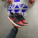 Tênis NK Dunk Low Preto e Vermelho