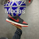 Tênis NK Dunk Low Preto e Vermelho