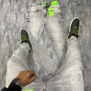 Calça jeans jogador cinza