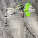 Calça jeans jogador cinza